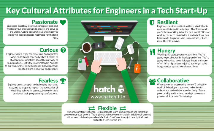 Key Cultural Attributes for Engineers in a Tech Start-Up